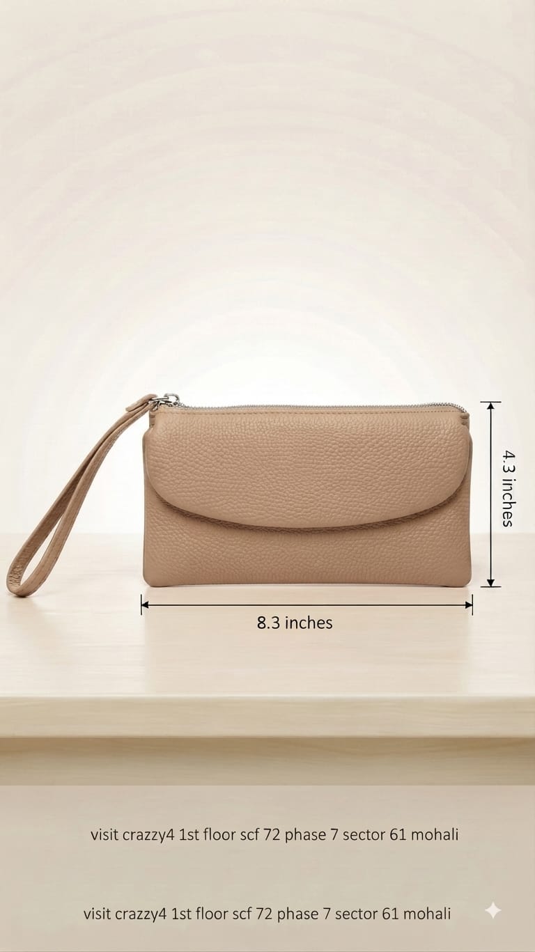 Imported Premium PU Leather Wallet in Vibrant Orange, Black & Khaki | Compact Cash, Card & Coin Wallet