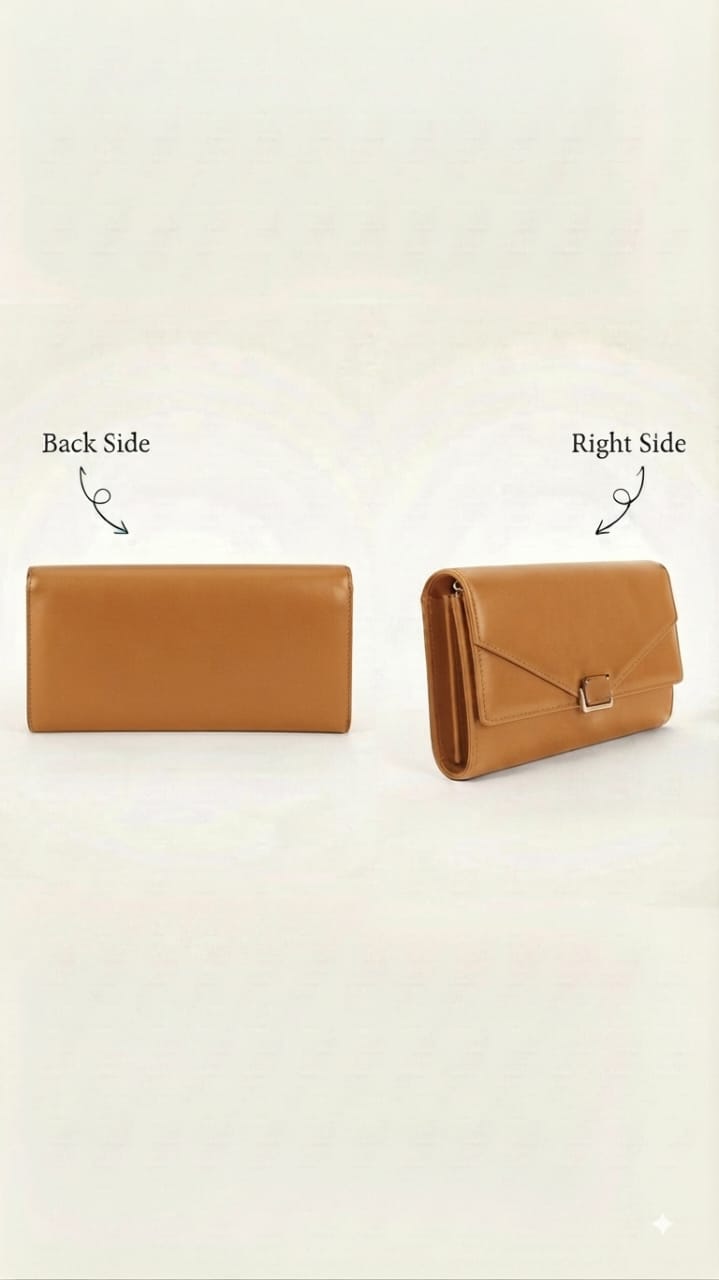Imported Premium PU Leather Mobile Clutch Wallet in Blue, Green, Brown & Black | Compact Smartphone, Cash, Card & Coin Purse