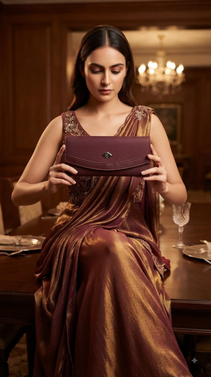 Flauntit Premium PU Leather Hand Clutch Wallet in Black, Cherry, Gray & Brown | Compact Smartphone, Cash, Card & Coin Purse