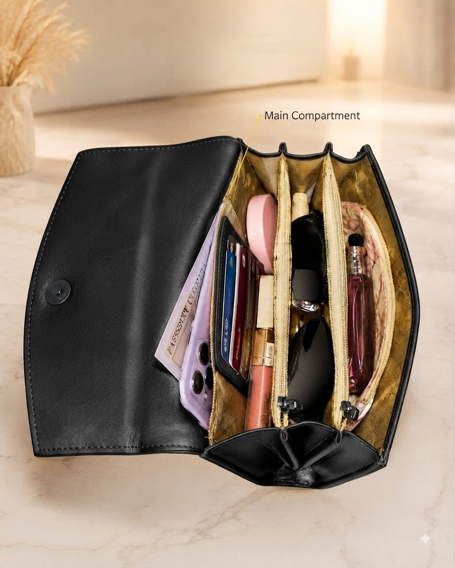 Flauntit Premium PU Leather Hand Clutch Wallet in Black, Cherry, Gray & Brown | Compact Smartphone, Cash, Card & Coin Purse