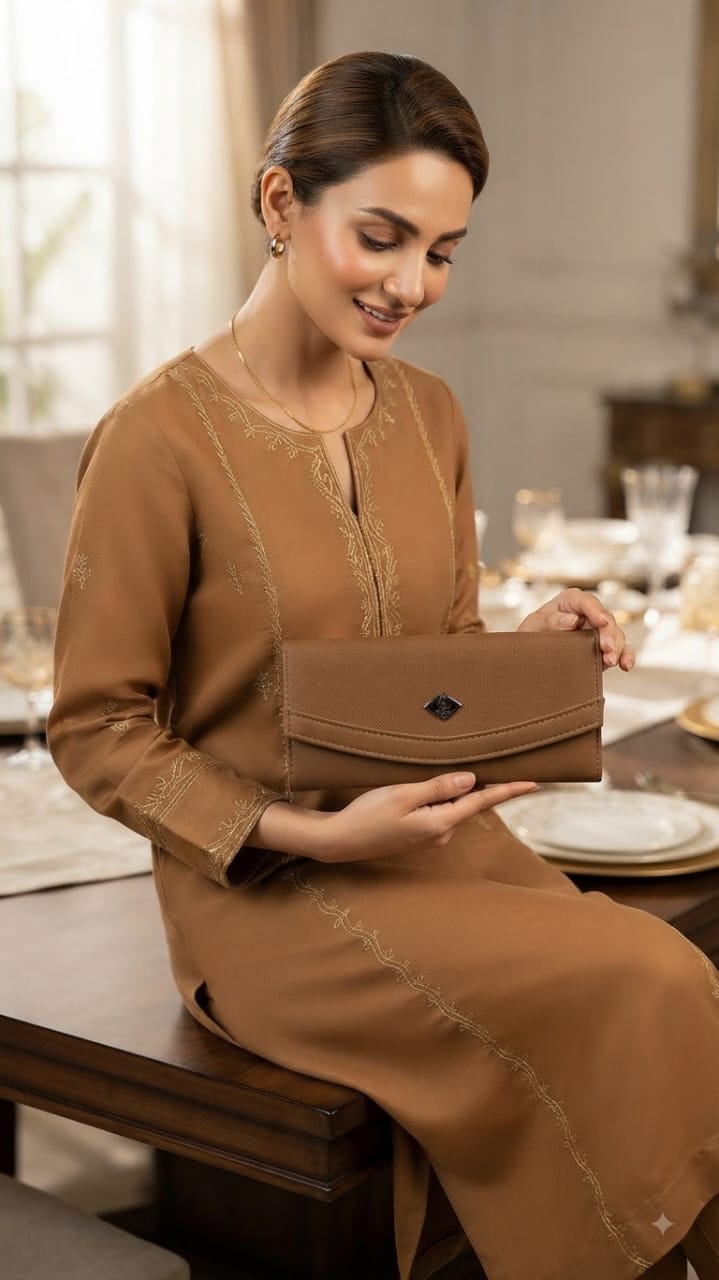Flauntit Premium PU Leather Hand Clutch Wallet in Black, Cherry, Gray & Brown | Compact Smartphone, Cash, Card & Coin Purse