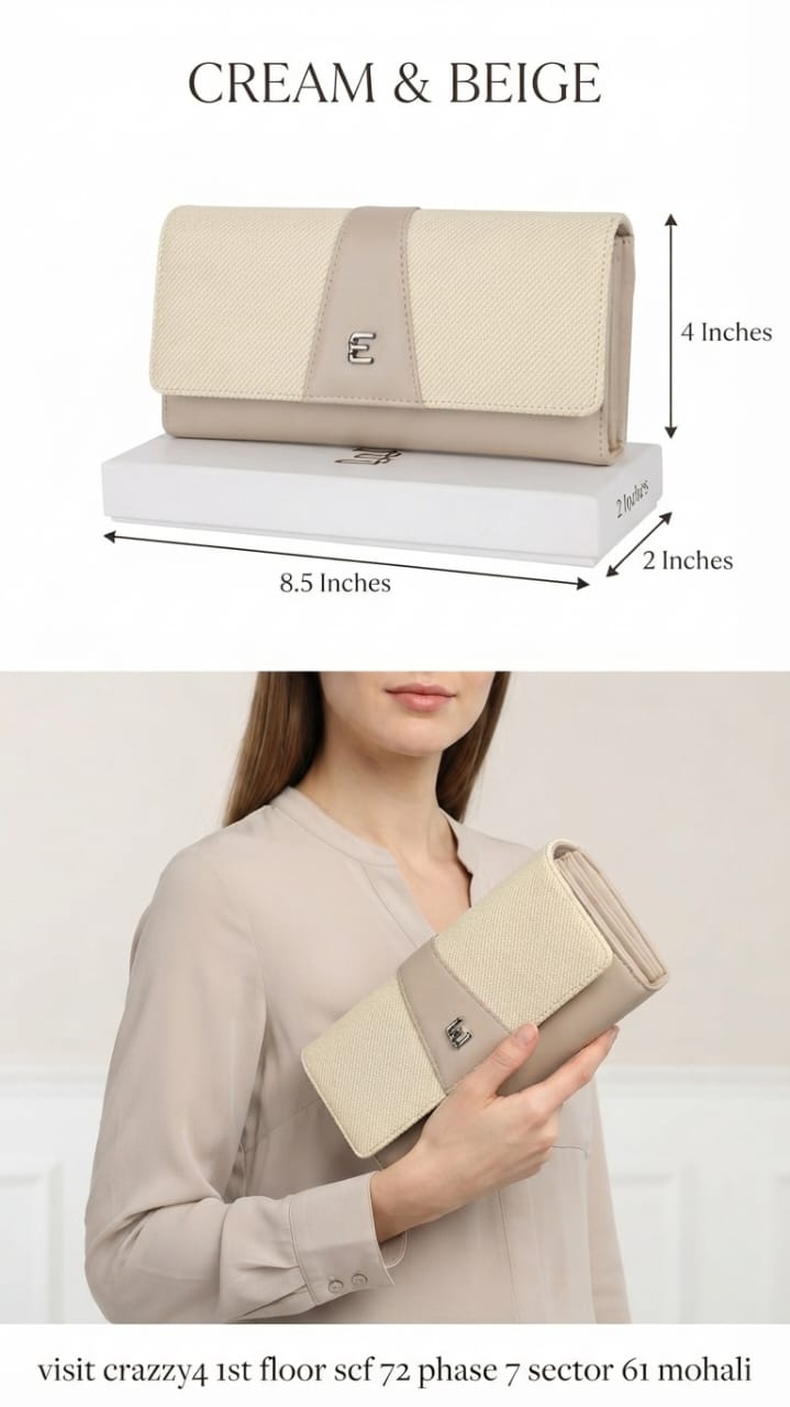 Essence Premium PU Leather Hand Clutch Wallet in Sky Blue | Compact Smartphone, Cash, Card & Coin Purse