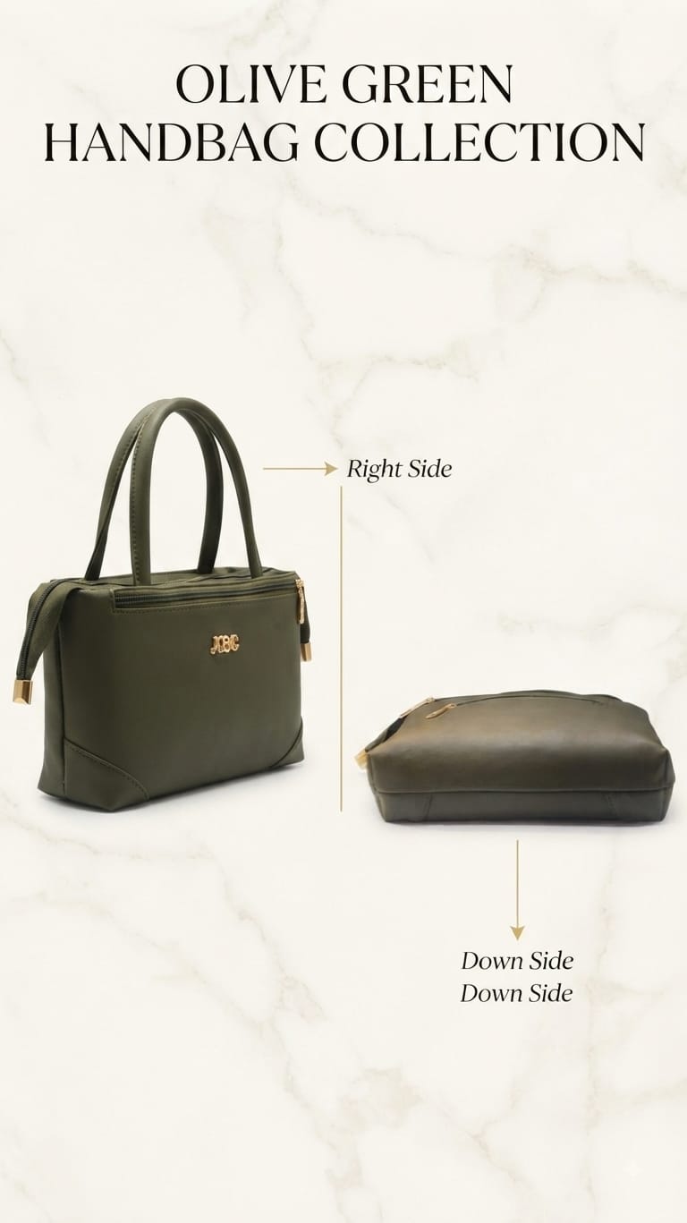 Abc Premium PU Leather Mini Handbag in Pink, Black & Green | Compact Smartphone, Cash & Card Purse