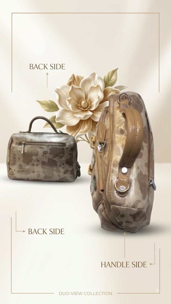 Imported Premium PU Leather Party Wear Handbag in Gold | Luxury Smartphone, Cash, Card & Coin Evening Purse