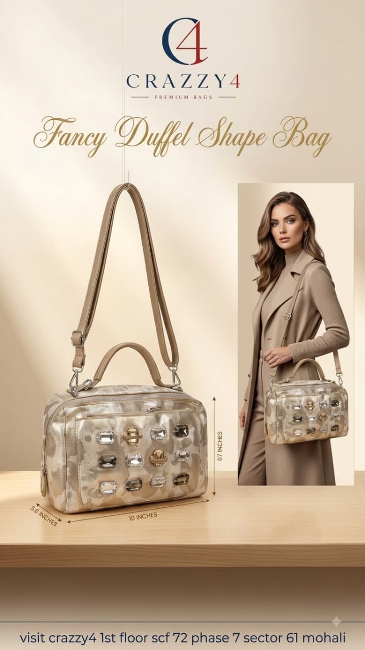 Imported Premium PU Leather Party Wear Handbag in Gold | Luxury Smartphone, Cash, Card & Coin Evening Purse