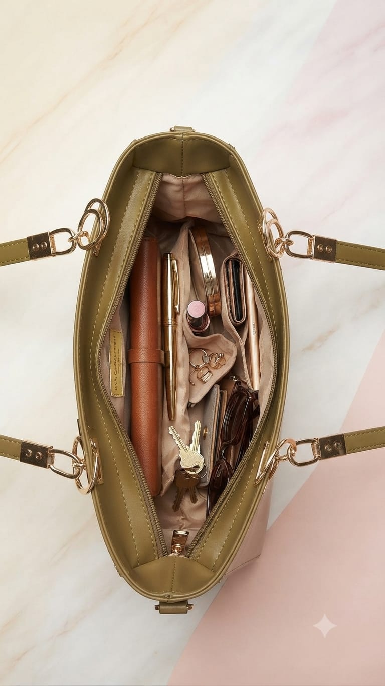 Edone Premium PU Leather Party Handbag with Long Strap in Tan, Maroon, Camel, Green & Cream | Elegant Multi-Compartment Evening Purse