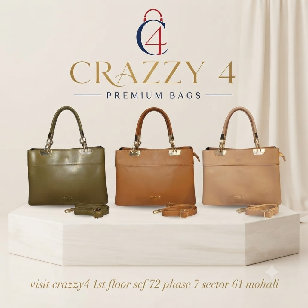 Edone Premium PU Leather Party Handbag with Long Strap in Tan, Green & Peach | Elegant Multi-Compartment Evening Purse