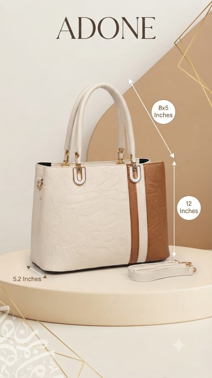 Edone Premium PU Leather Party Handbag with Long Strap in Black, Maroon, Off-White & Camel | Elegant Multi-Compartment Evening Purse