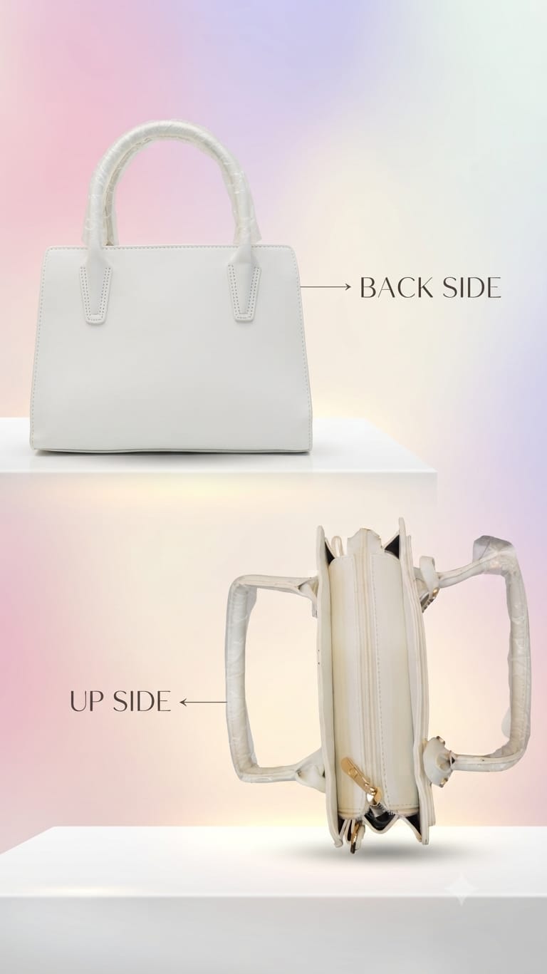 Edone Premium PU Leather Party Handbag with Long Strap in Black, Maroon, Off-White, Camel, Pink & Tan | Elegant Multi-Compartment Evening Purse