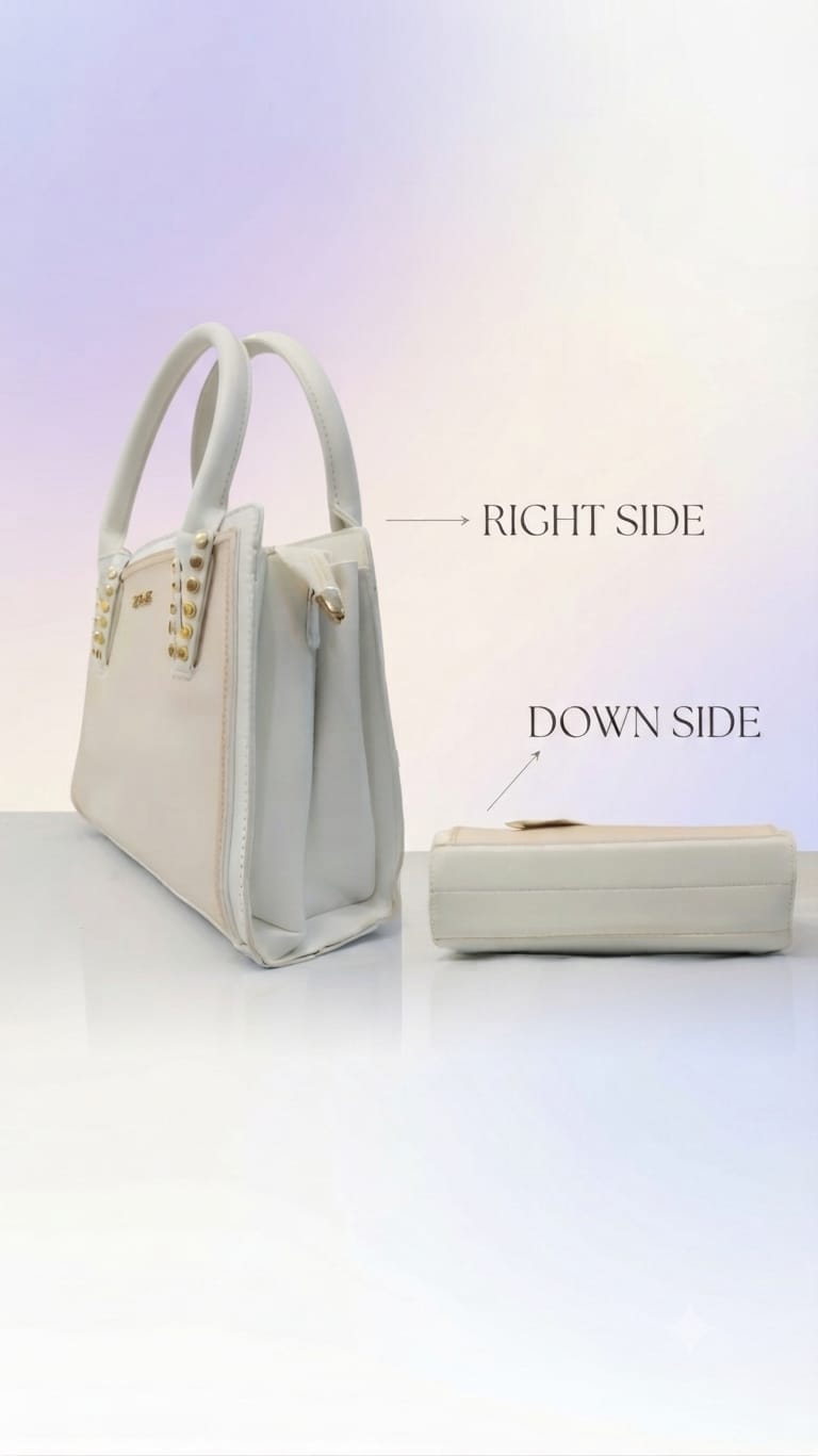 Edone Premium PU Leather Party Handbag with Long Strap in Black, Maroon, Off-White, Camel, Pink & Tan | Elegant Multi-Compartment Evening Purse