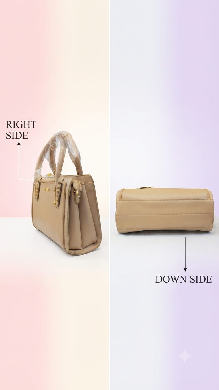 Edone Premium PU Leather Party Handbag with Long Strap in Black, Maroon, Off-White, Camel, Pink & Tan | Elegant Multi-Compartment Evening Purse