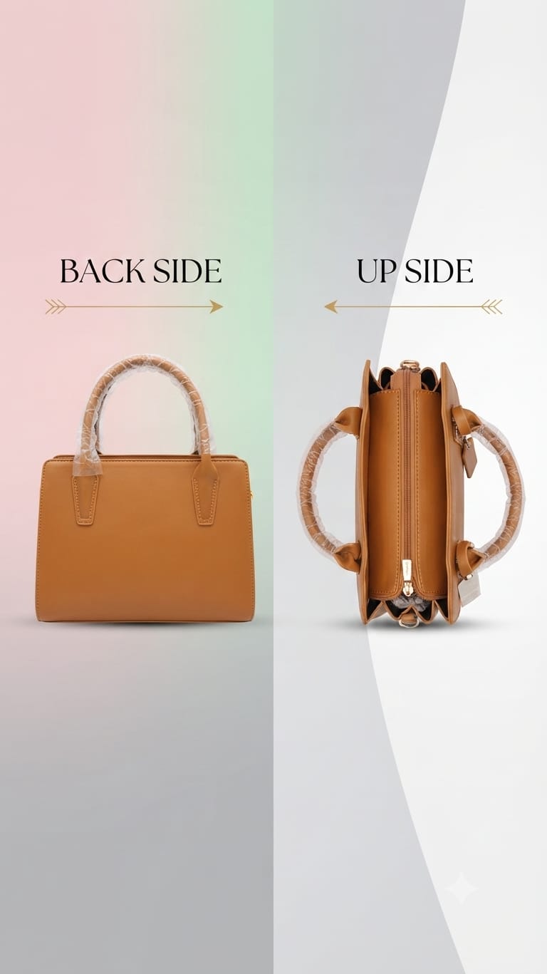 Edone Premium PU Leather Party Handbag with Long Strap in Black, Maroon, Off-White, Camel, Pink & Tan | Elegant Multi-Compartment Evening Purse