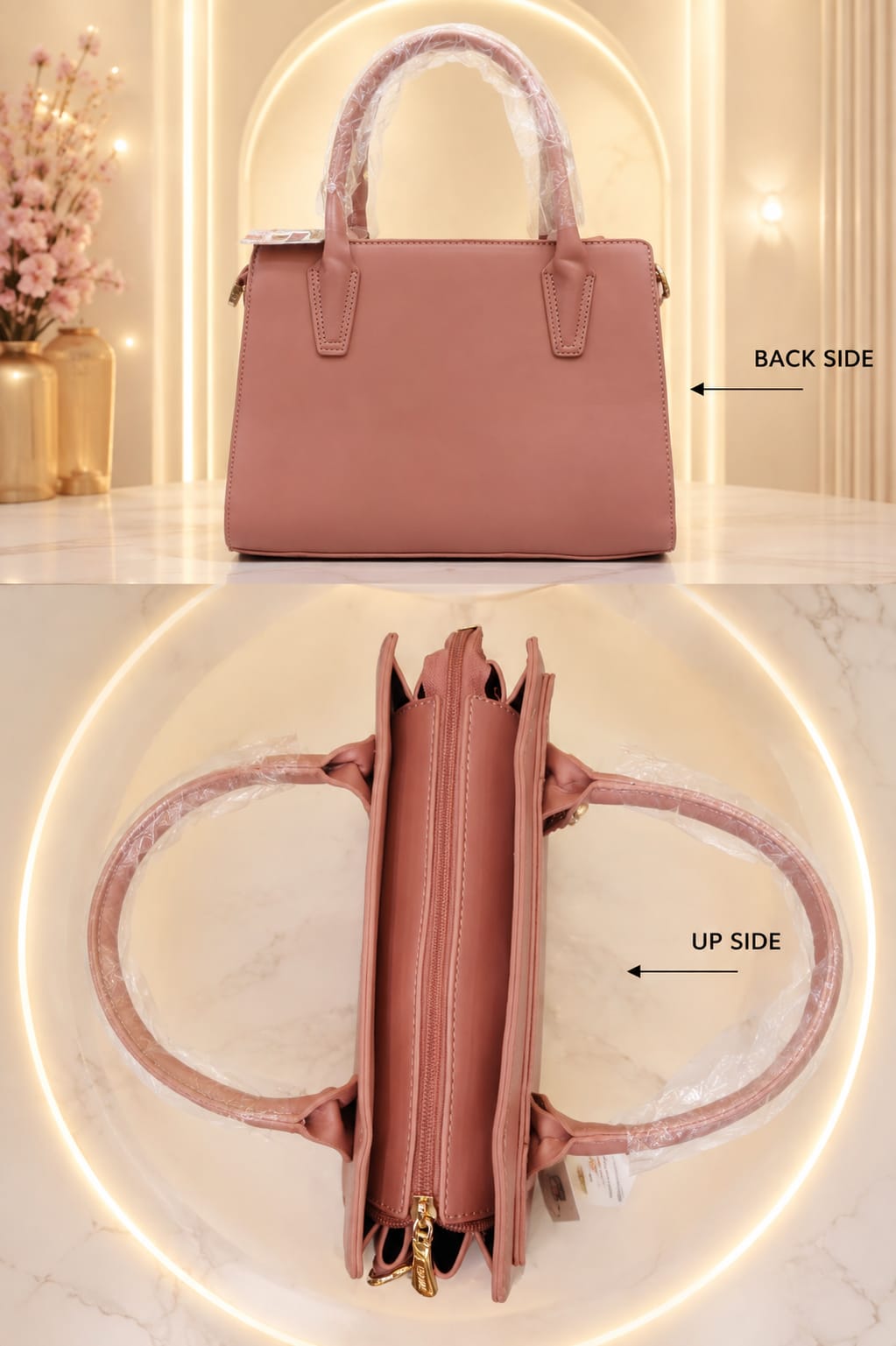 Edone Premium PU Leather Party Handbag with Long Strap in Black, Maroon, Off-White, Camel, Pink & Tan | Elegant Multi-Compartment Evening Purse
