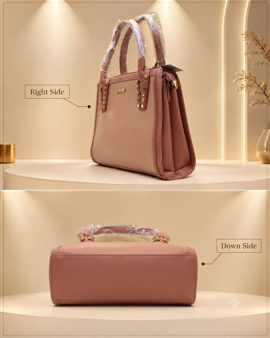 Edone Premium PU Leather Party Handbag with Long Strap in Black, Maroon, Off-White, Camel, Pink & Tan | Elegant Multi-Compartment Evening Purse