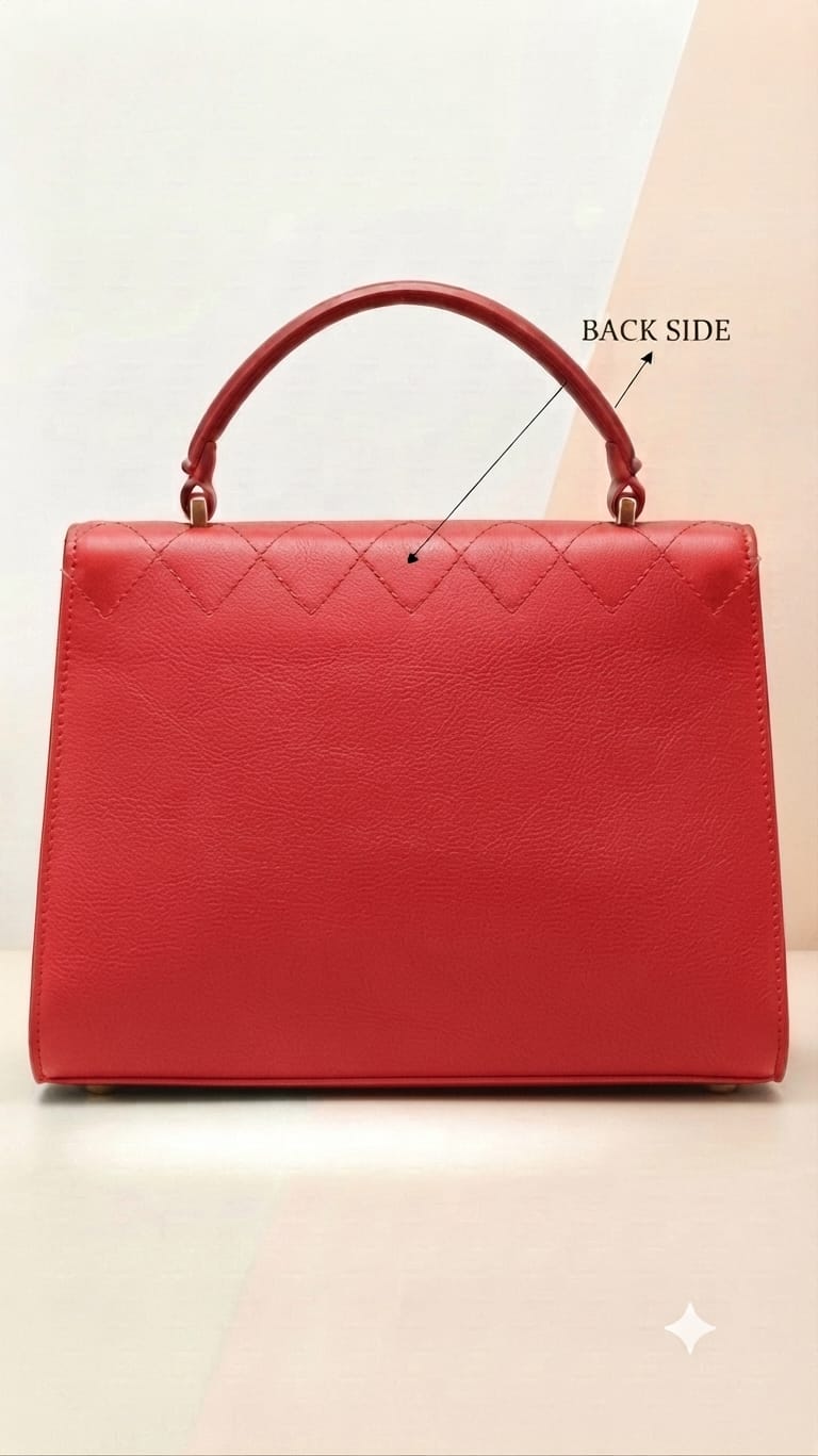 Imported Premium PU Leather Party Handbag with Long Strap in Black, Red, Green, Pink & Brown | Elegant Multi-Compartment Evening Purse