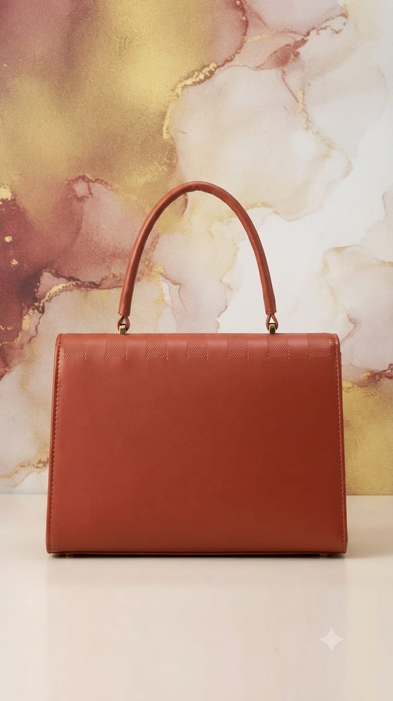 Imported Premium PU Leather Party Handbag with Long Strap | Elegant Multi-Compartment Evening Purse
