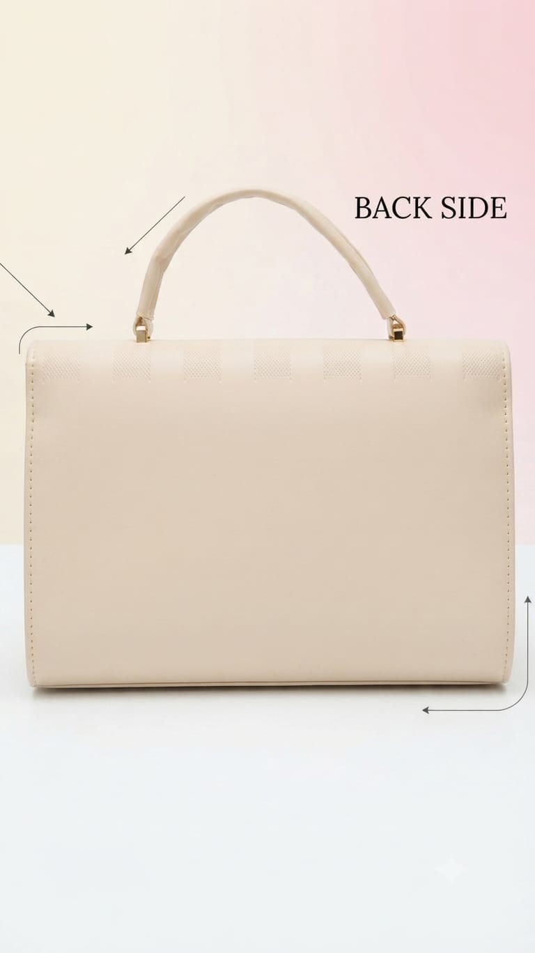 Imported Premium PU Leather Party Handbag with Long Strap | Elegant Multi-Compartment Evening Purse