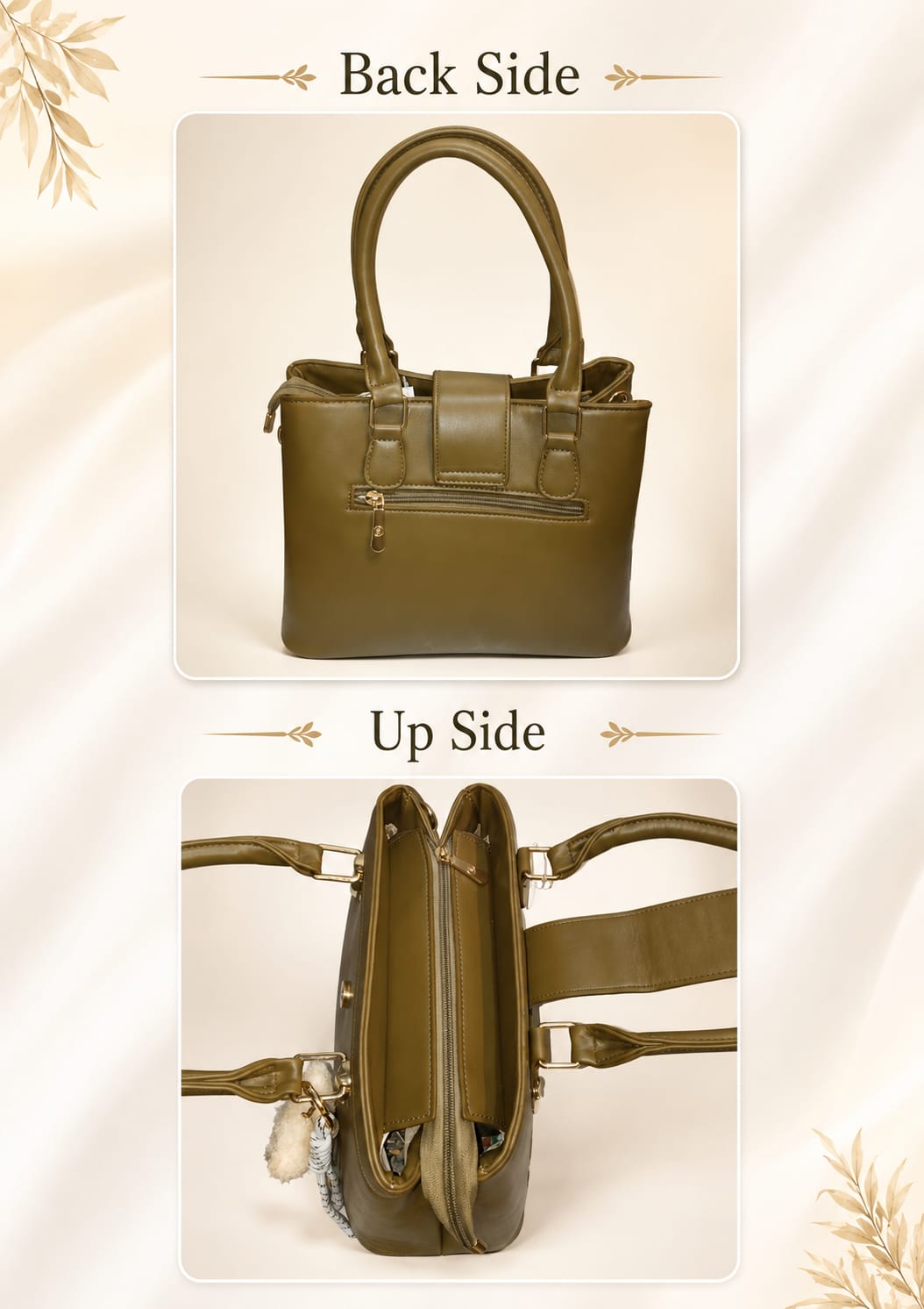 EDONE Premium PU Leather Party Handbag with Long Strap | Elegant Multi-Compartment Evening Purse