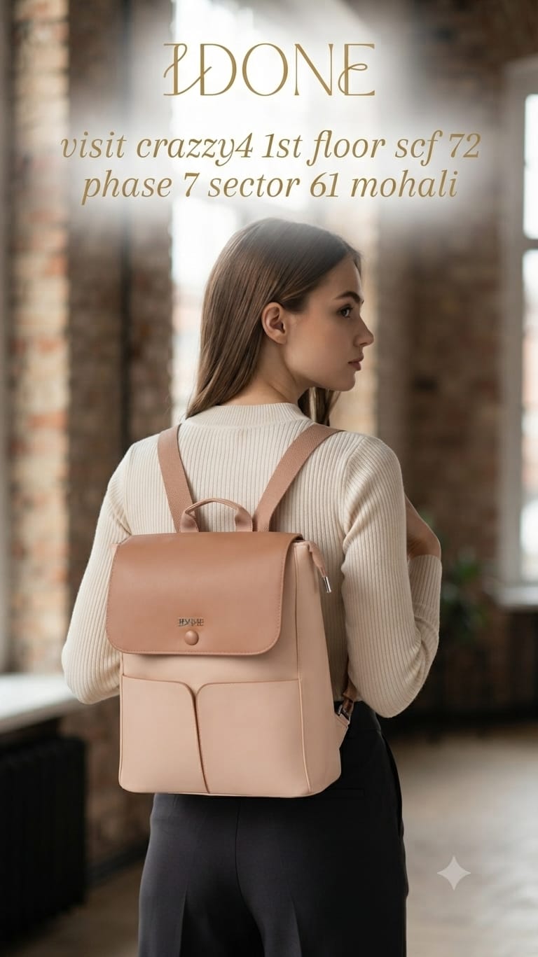 EDONE Premium PU Leather Backpack for Women | Multi-Compartment College, Office & Travel Bag