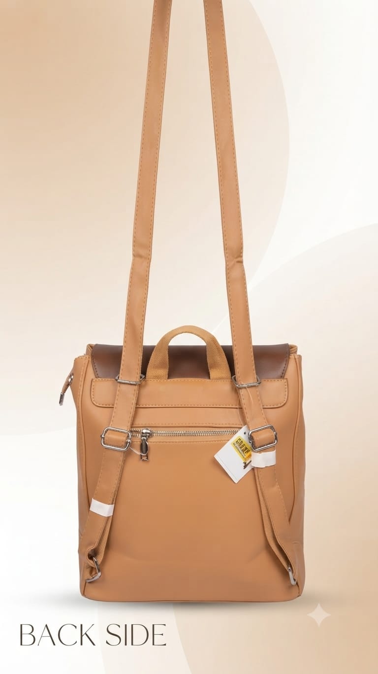 EDONE Premium PU Leather Backpack for Women | Multi-Compartment College, Office & Travel Bag