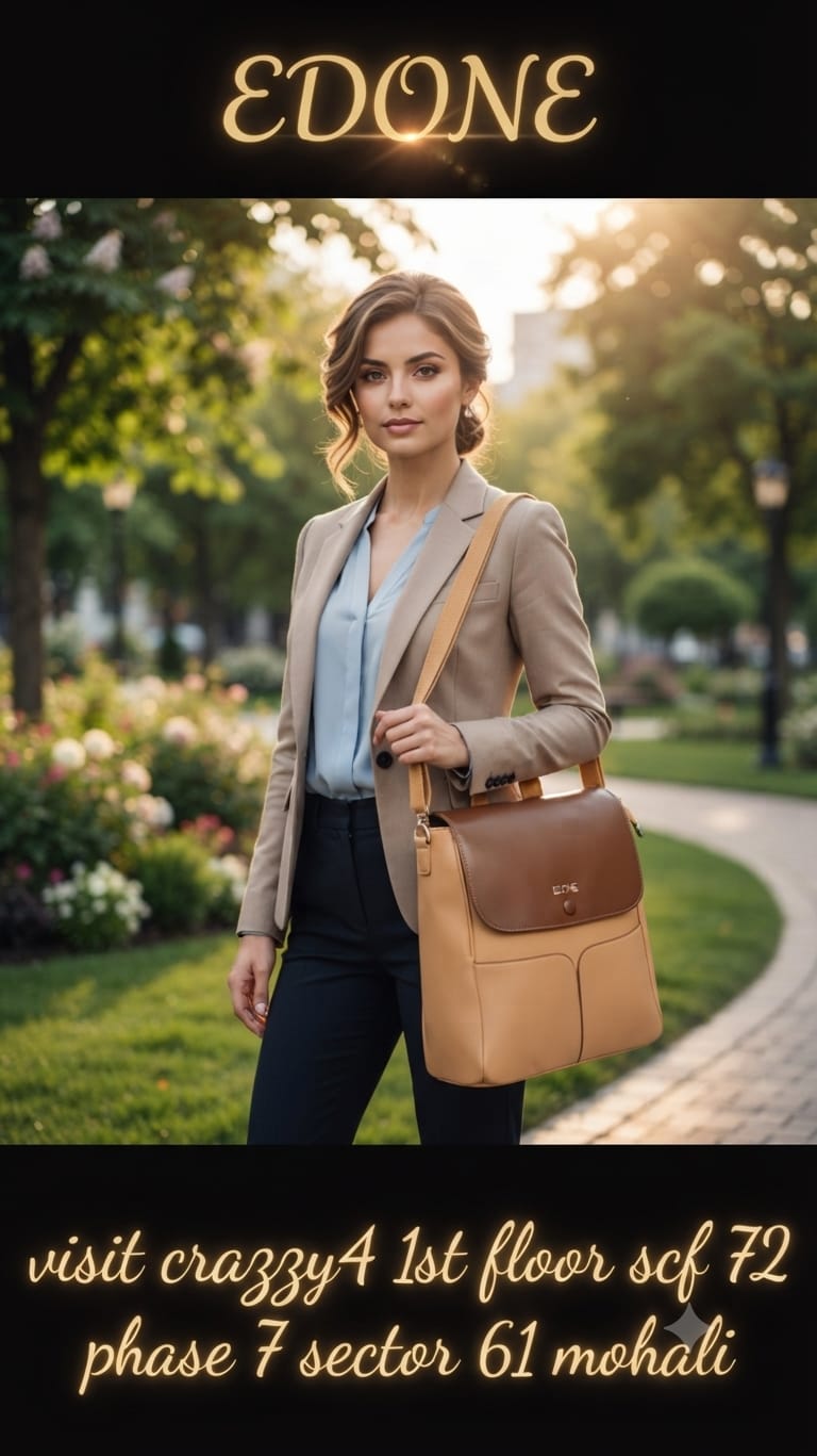 EDONE Premium PU Leather Backpack for Women | Multi-Compartment College, Office & Travel Bag