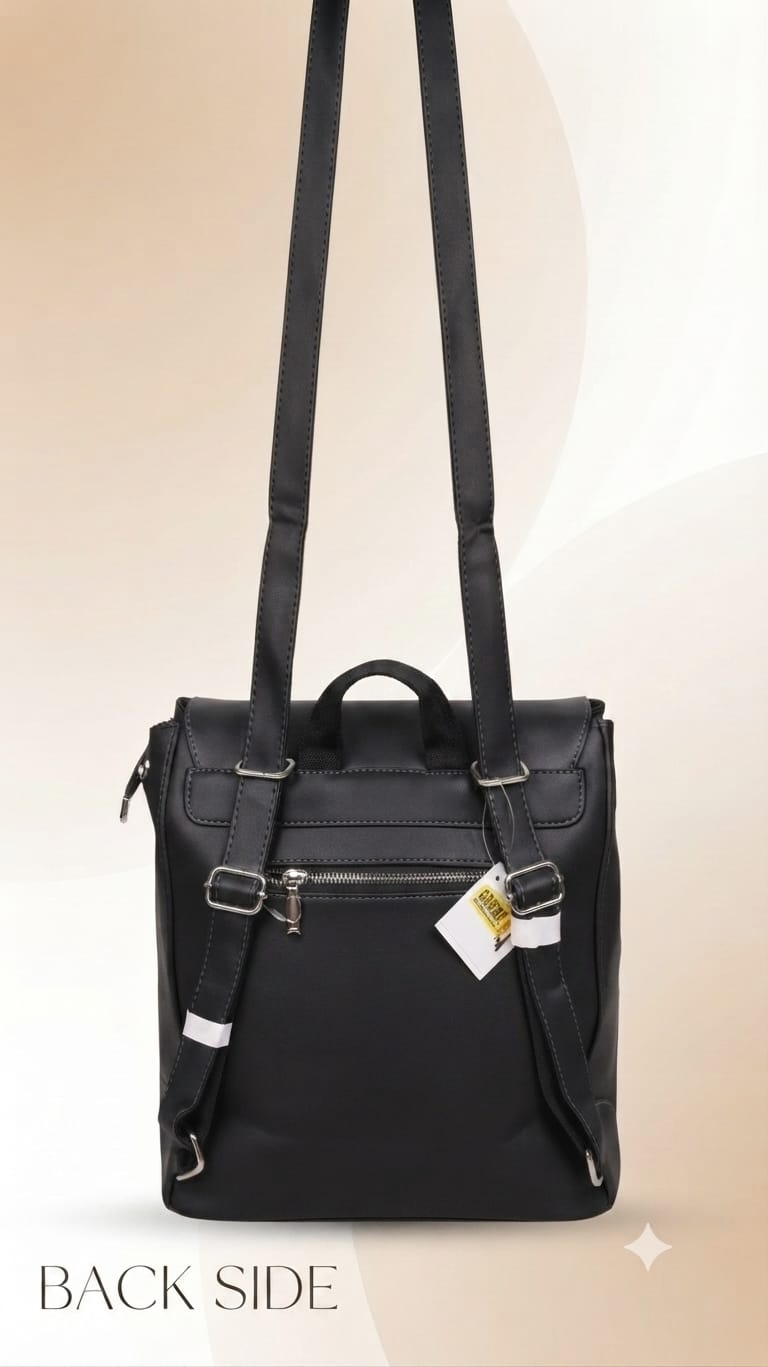 EDONE Premium PU Leather Backpack for Women | Multi-Compartment College, Office & Travel Bag