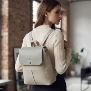 EDONE Premium PU Leather Backpack for Women | Multi-Compartment College, Office & Travel Bag