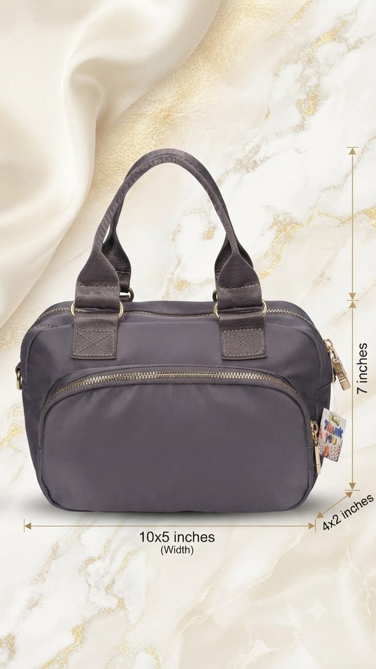 Imported Sarteene Premium PU Leather Travel Backpack | Multi-Zip Daily Kit Bag with Long Strap