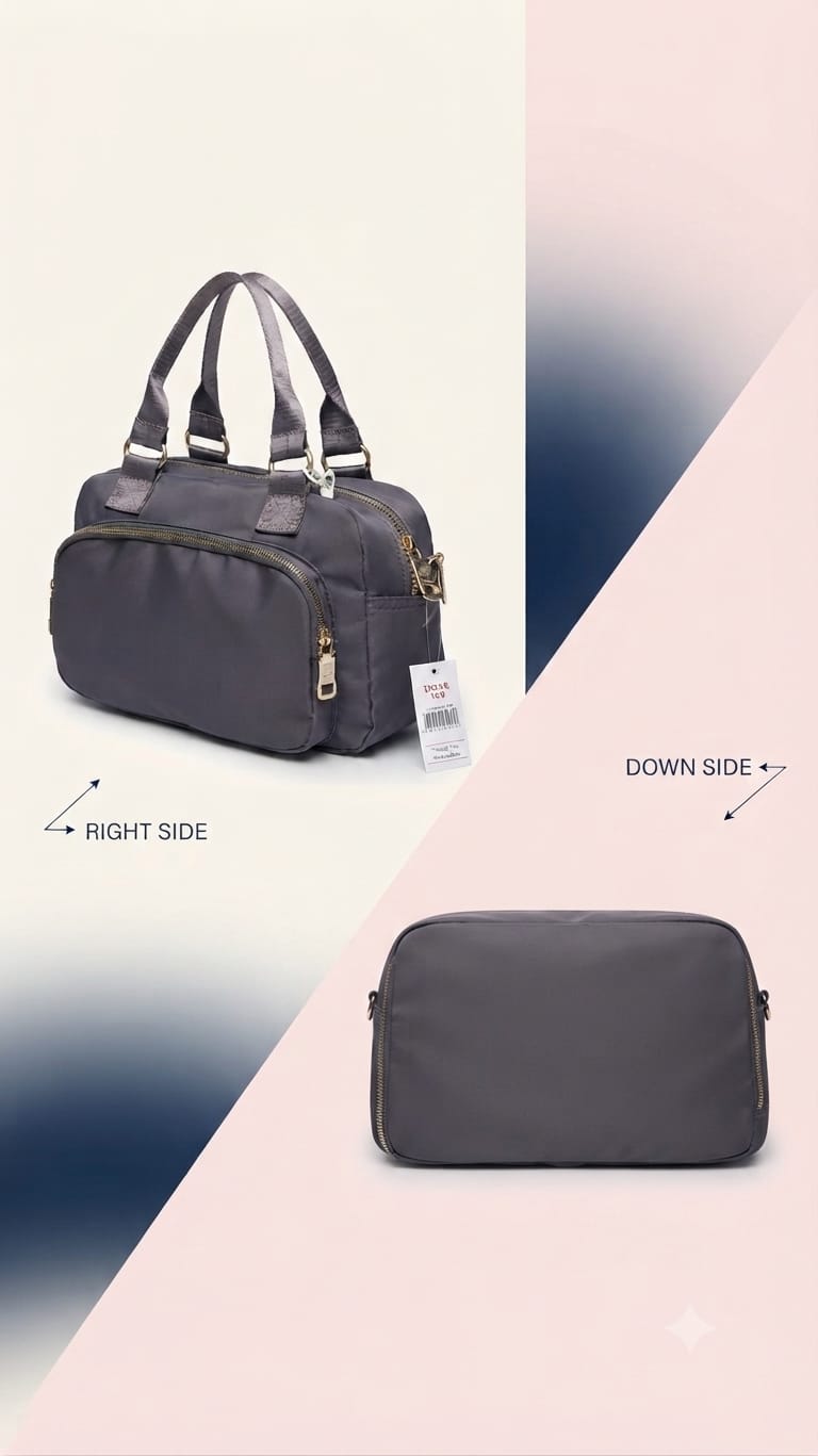 Imported Sarteene Premium PU Leather Travel Backpack | Multi-Zip Daily Kit Bag with Long Strap