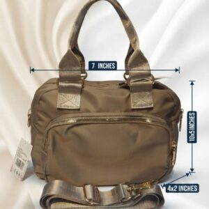 Imported Sarteene Premium PU Leather Travel Backpack | Multi-Zip Daily Kit Bag with Long Strap