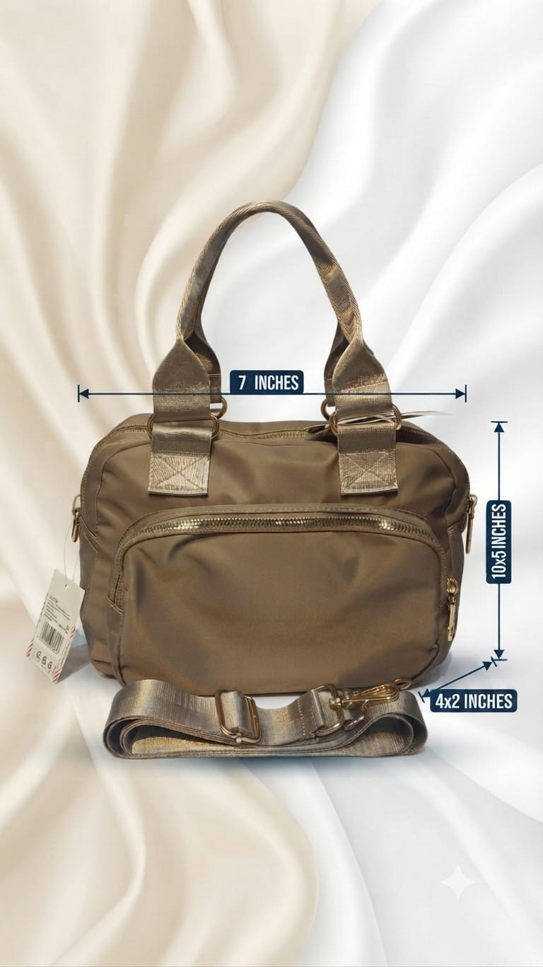 Imported Sarteene Premium PU Leather Travel Backpack | Multi-Zip Daily Kit Bag with Long Strap