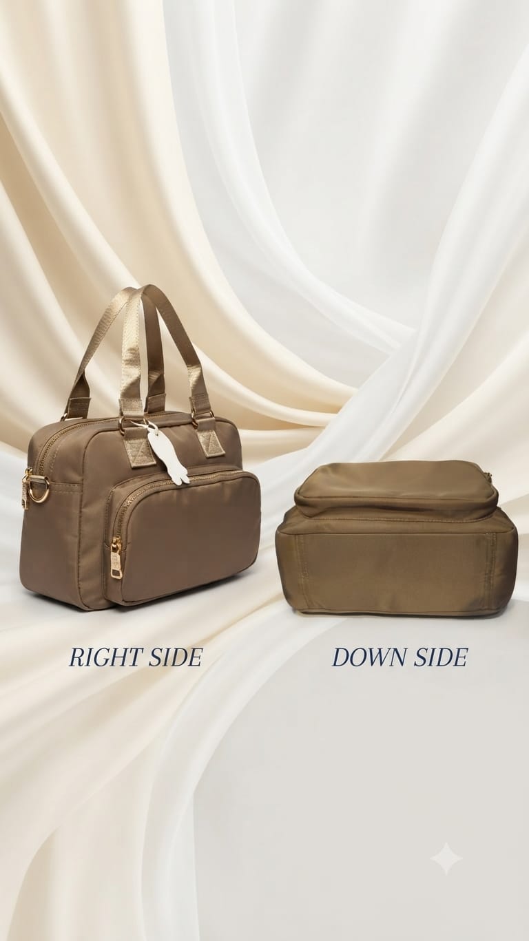 Imported Sarteene Premium PU Leather Travel Backpack | Multi-Zip Daily Kit Bag with Long Strap