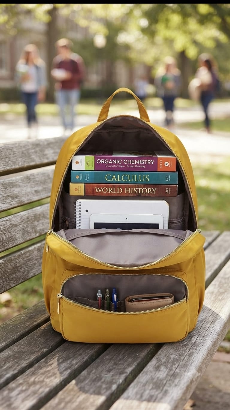 Imported Pure Sarteene Backpack for Women & College Students | Multi-Compartment Office & Travel Bag