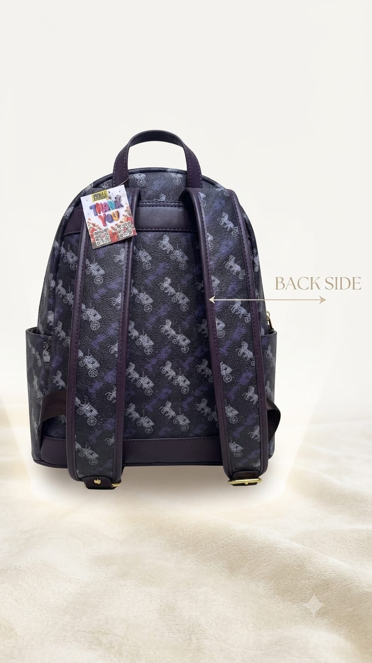 Imported Premium PU Leather Backpack for Women | Multi-Compartment College, Office & Travel Bag