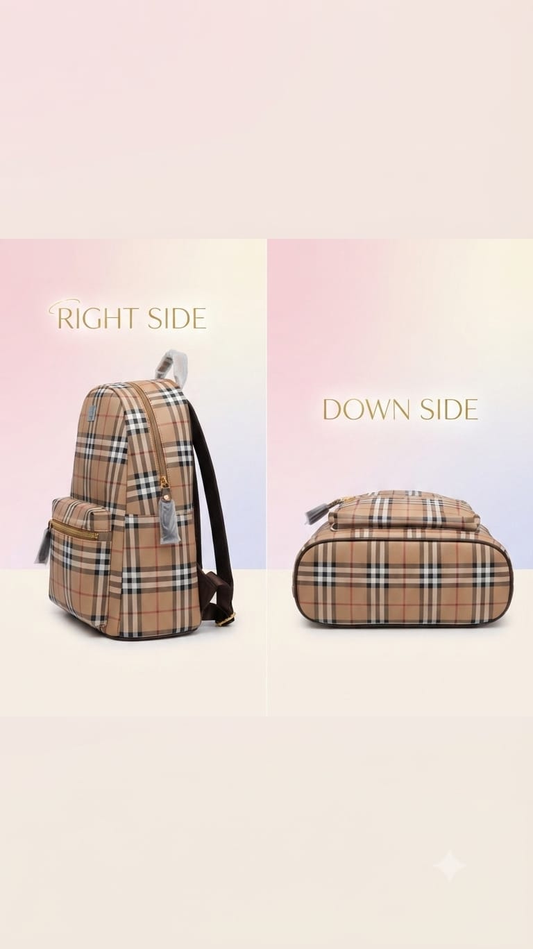 Imported Premium PU Leather Backpack for Women | Multi-Compartment College, Office & Travel Bag