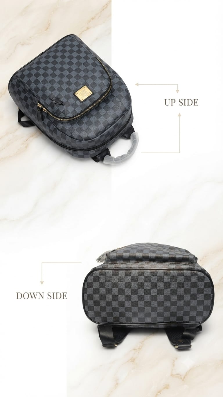 Imported Premium PU Leather Backpack for Women | Multi-Compartment College, Office & Travel Bag