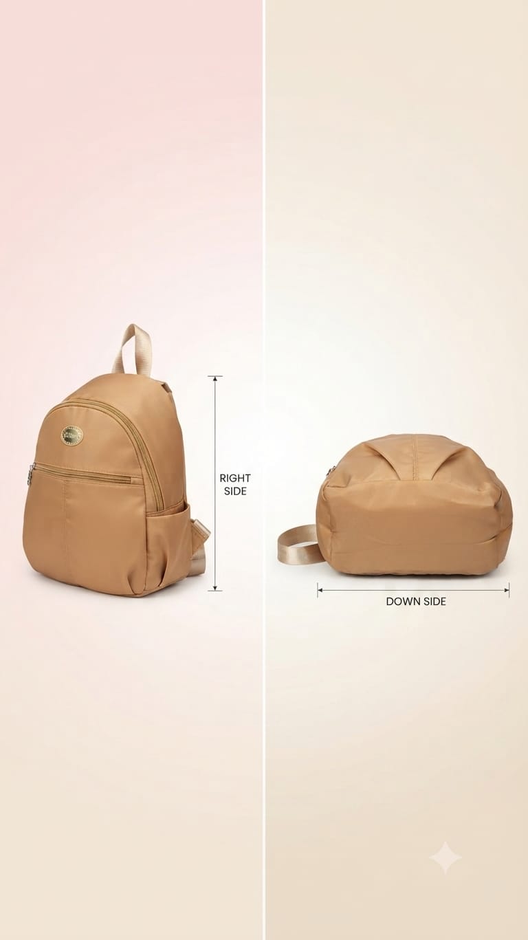 Imported Pure Sarteene Waterproof Backpack for Women | Multi-Compartment College, Office & Travel Bag