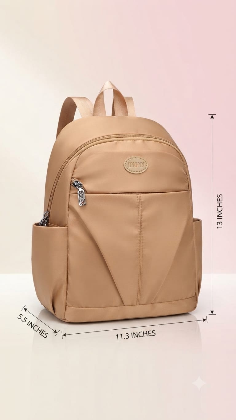 Imported Pure Sarteene Waterproof Backpack for Women | Multi-Compartment College, Office & Travel Bag