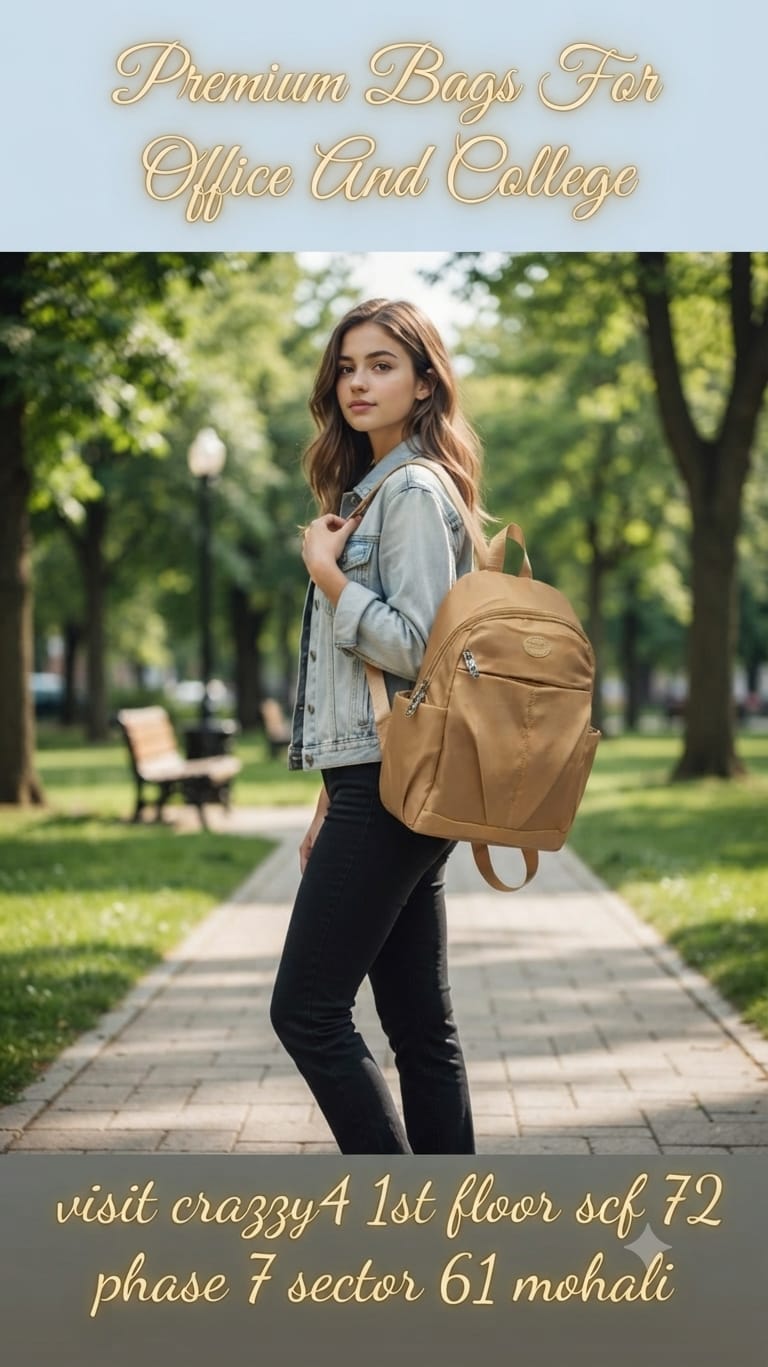 Imported Pure Sarteene Waterproof Backpack for Women | Multi-Compartment College, Office & Travel Bag