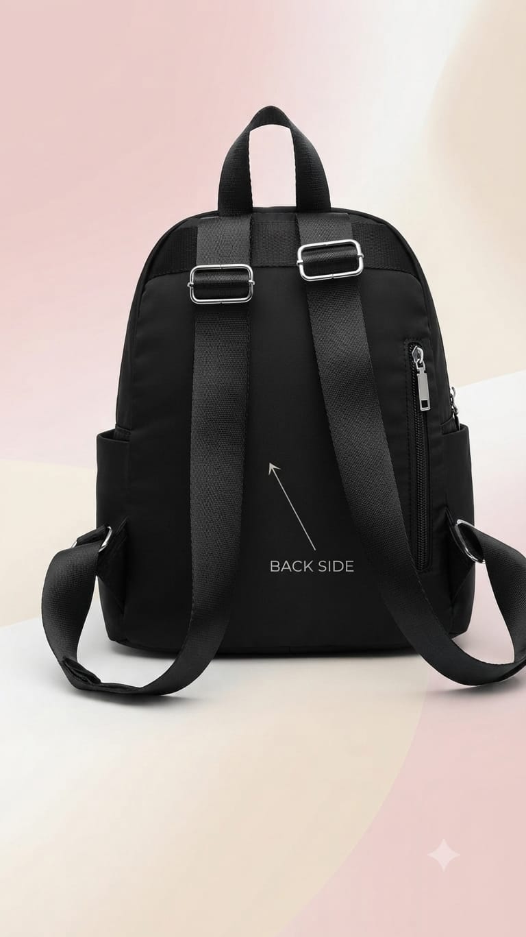 Imported Pure Sarteene Waterproof Backpack for Women | Multi-Compartment College, Office & Travel Bag