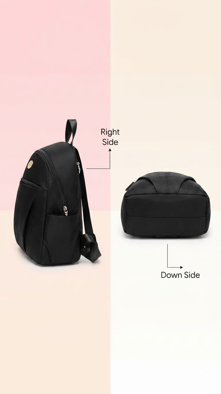 Imported Pure Sarteene Waterproof Backpack for Women | Multi-Compartment College, Office & Travel Bag