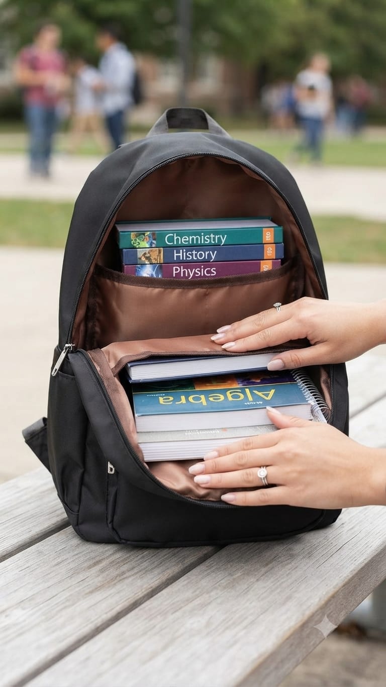 Imported Pure Sarteene Waterproof Backpack for Women | Multi-Compartment College, Office & Travel Bag