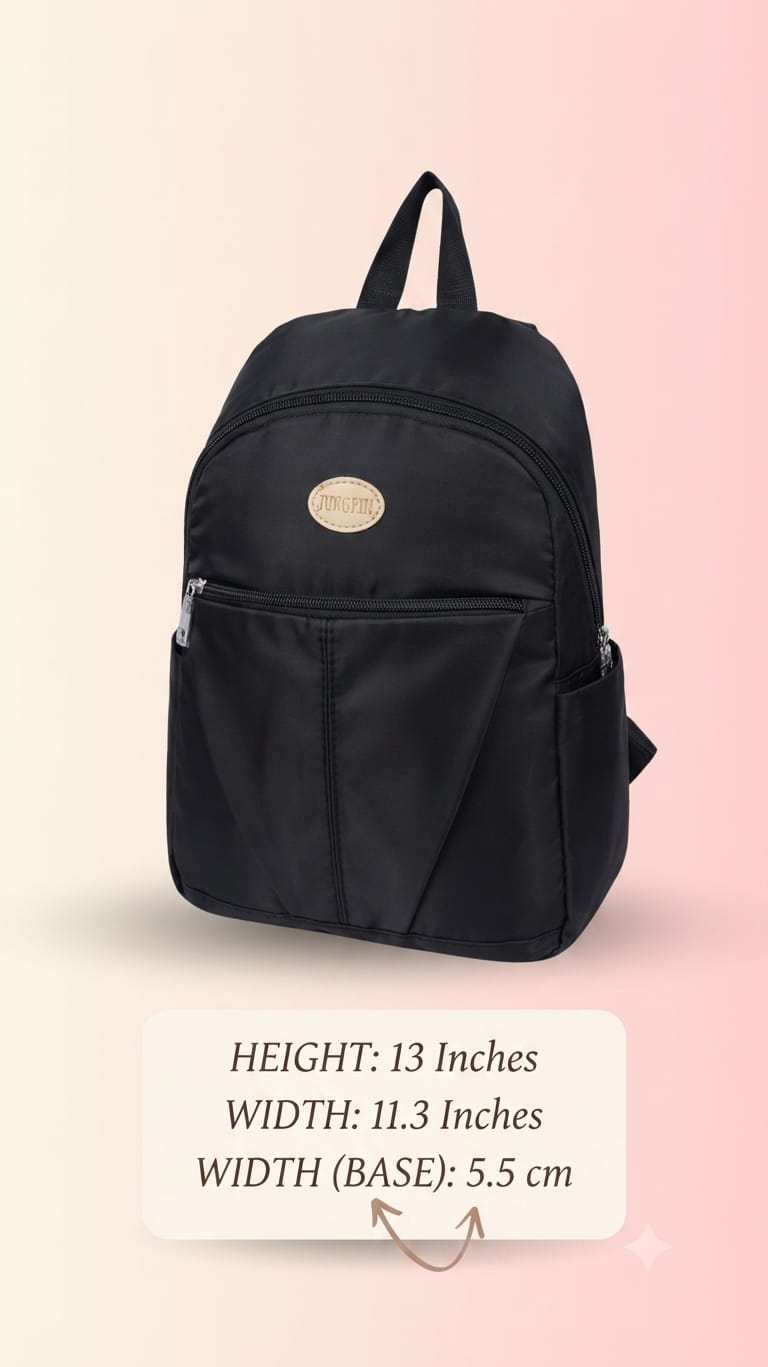 Imported Pure Sarteene Waterproof Backpack for Women | Multi-Compartment College, Office & Travel Bag