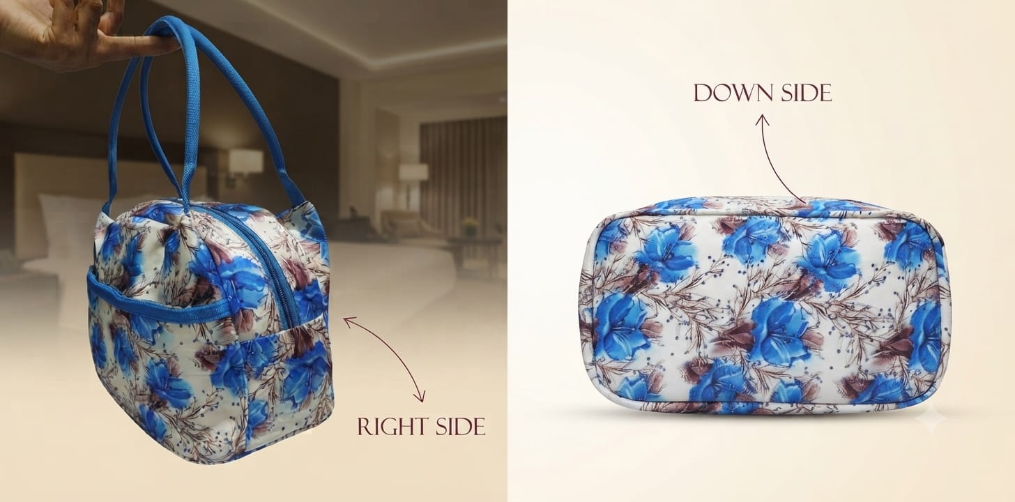 Imported Pure Sarteene Waterproof Lunch Bag | Multi-Compartment Insulated Organizer for Office, College & Travel