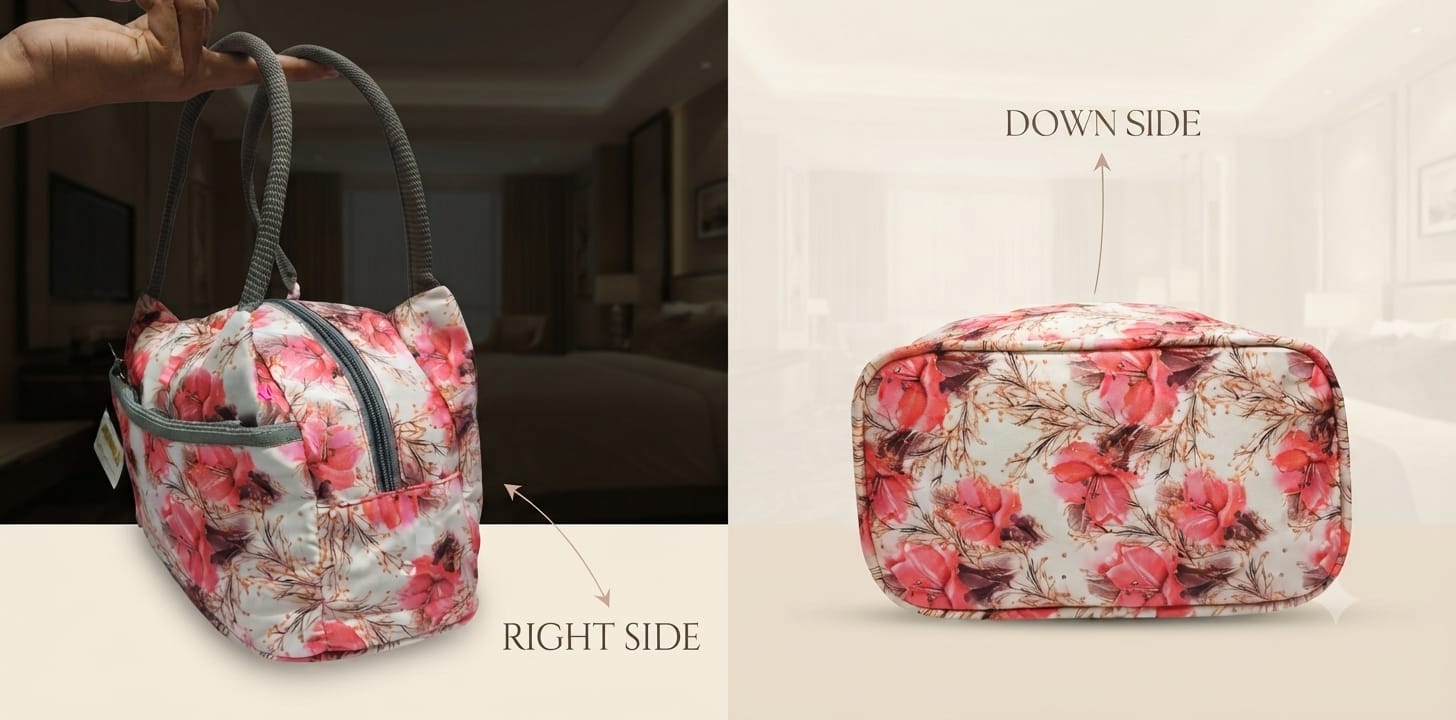 Imported Pure Sarteene Waterproof Lunch Bag | Multi-Compartment Insulated Organizer for Office, College & Travel