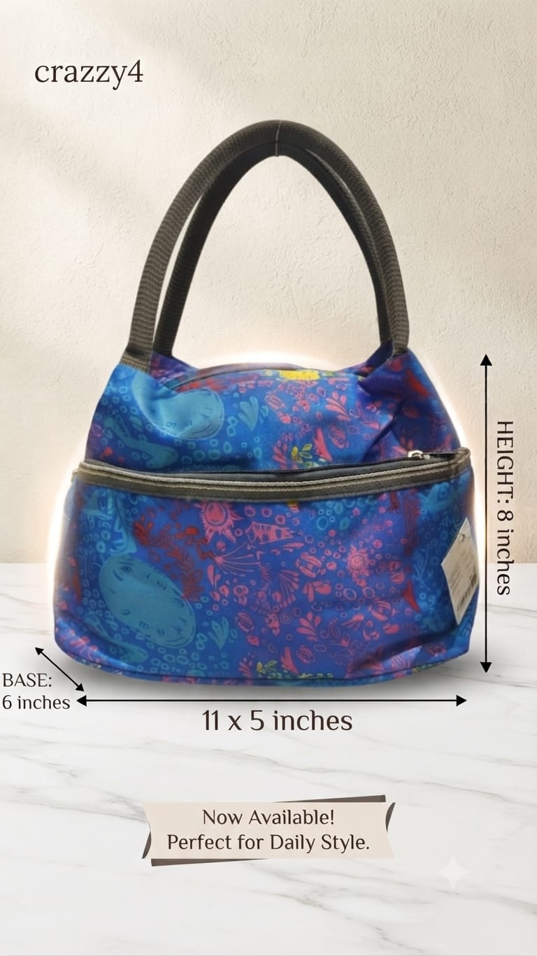 Imported Pure Sarteene Waterproof Lunch Bag | Multi-Compartment Insulated Organizer for Office, College & Travel