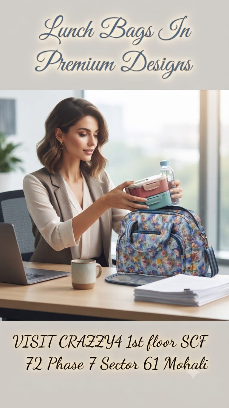 Imported Pure Sarteene Waterproof Lunch Bag | Multi-Compartment Insulated Organizer for Office, College & Travel
