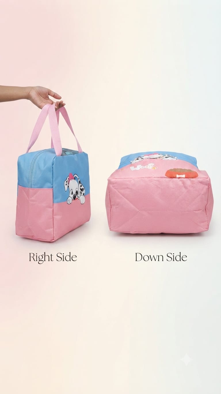 Imported Pure Cotton Lunch Bag | Compact Travel & Storage Organizer for Office, College & Travel