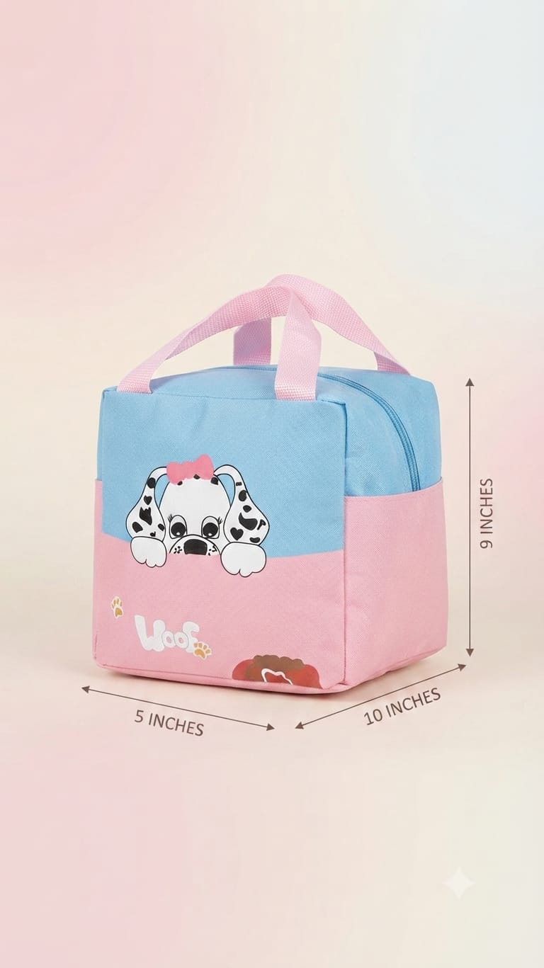 Imported Pure Cotton Lunch Bag | Compact Travel & Storage Organizer for Office, College & Travel