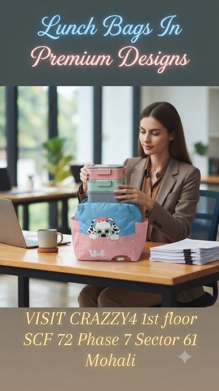 Imported Pure Cotton Lunch Bag | Compact Travel & Storage Organizer for Office, College & Travel